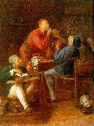 Adriaen Brouwer The Smokers or The Peasants of Moerdijk France oil painting artist